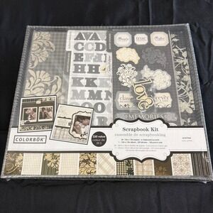 Colorbok Modern Chic Scrapbook Kit 12x12 Album Paper Stickers 61084 New